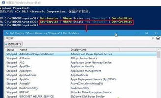 PowerShell查看和篩選系統(tǒng)服務(wù)項的方法